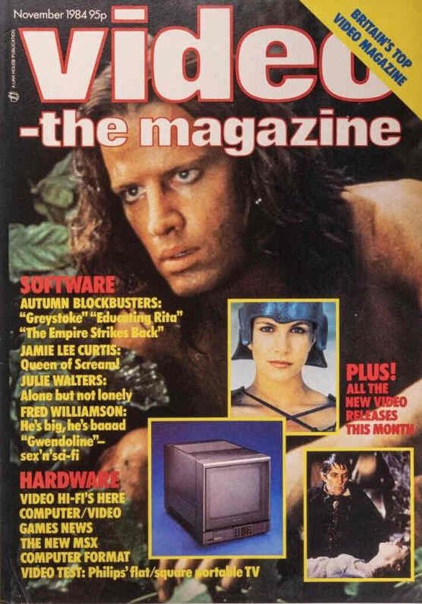 VIDEO-THE MAGAZINE magazine side cover November 1984