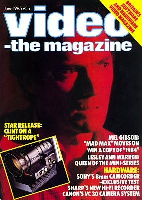 VIDEO-THE MAGAZINE magazine side cover June 1985