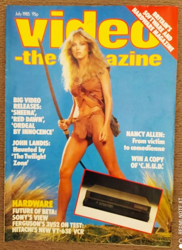 VIDEO-THE MAGAZINE magazine side cover July 1985
