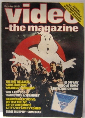 VIDEO-THE MAGAZINE magazine side cover December 1985
