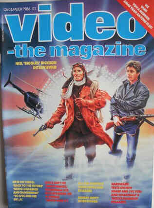 VIDEO-THE MAGAZINE magazine side cover December 1986