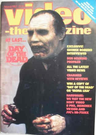 VIDEO-THE MAGAZINE magazine side cover March 1987