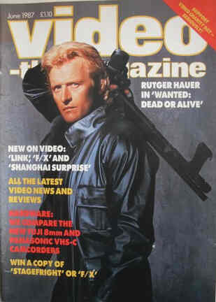 VIDEO-THE MAGAZINE magazine side cover June 1987