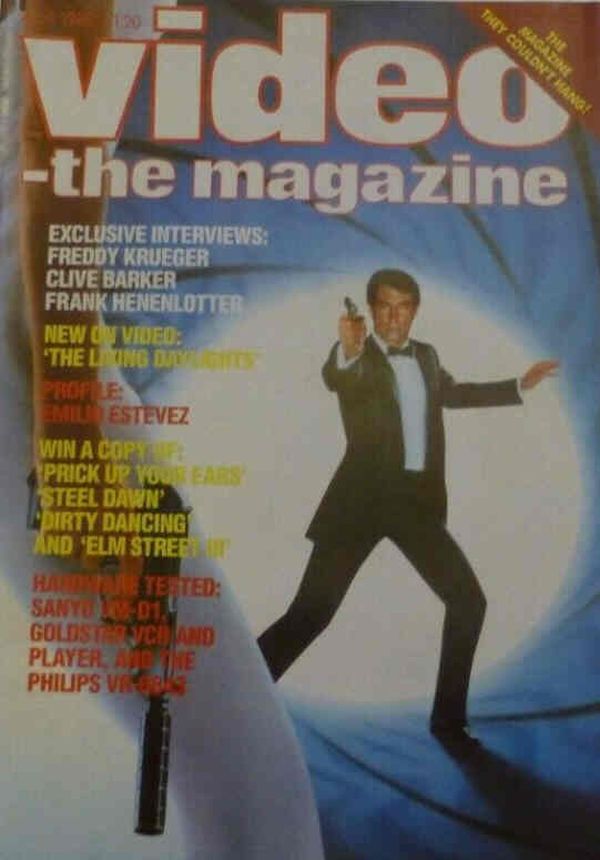 VIDEO-THE MAGAZINE magazine side cover April 1988
