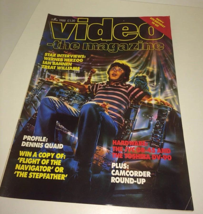 VIDEO-THE MAGAZINE magazine side cover June 1988