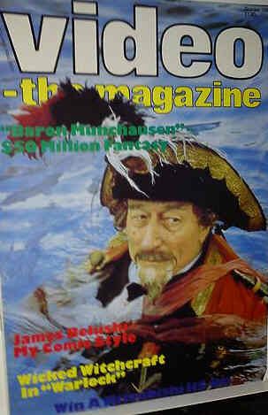 VIDEO-THE MAGAZINE magazine side cover October 1989