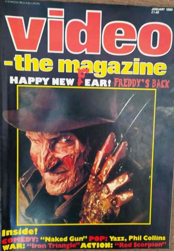 VIDEO-THE MAGAZINE magazine side cover January 1990