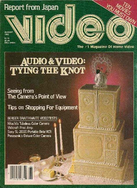 VIDEO (US) magazine side cover August 1982