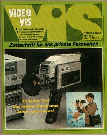 VIDEO VIS magazine side cover Issue 4  1981