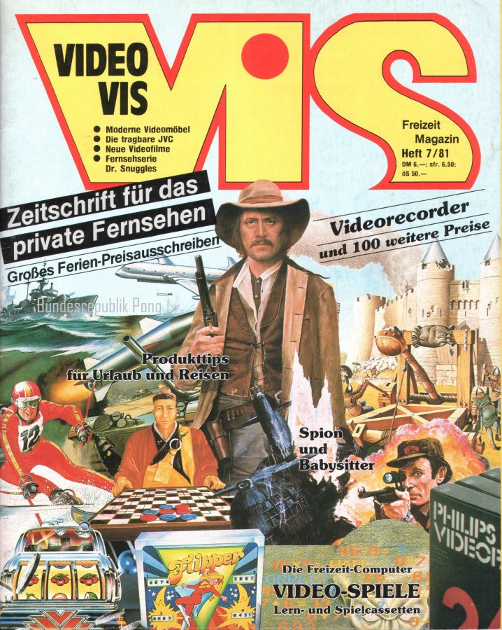VIDEO VIS magazine side cover Issue 7  1981