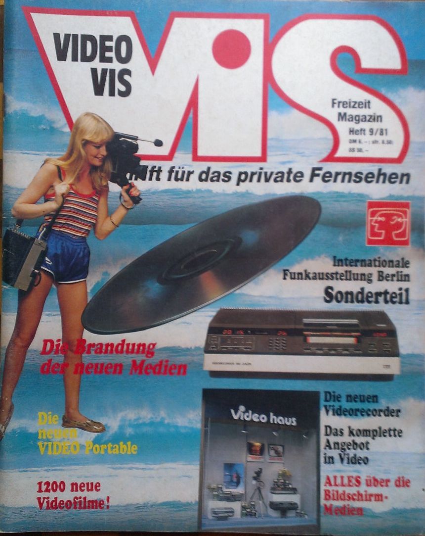VIDEO VIS magazine side cover Issue 9  1981