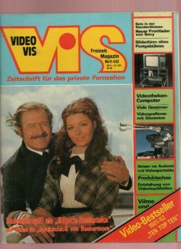 VIDEO VIS magazine side cover Issue 4  1982