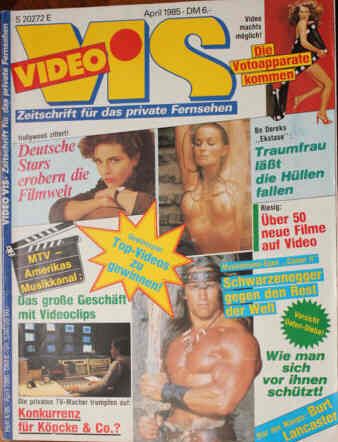 VIDEO VIS magazine side cover Issue 4 April 1985
