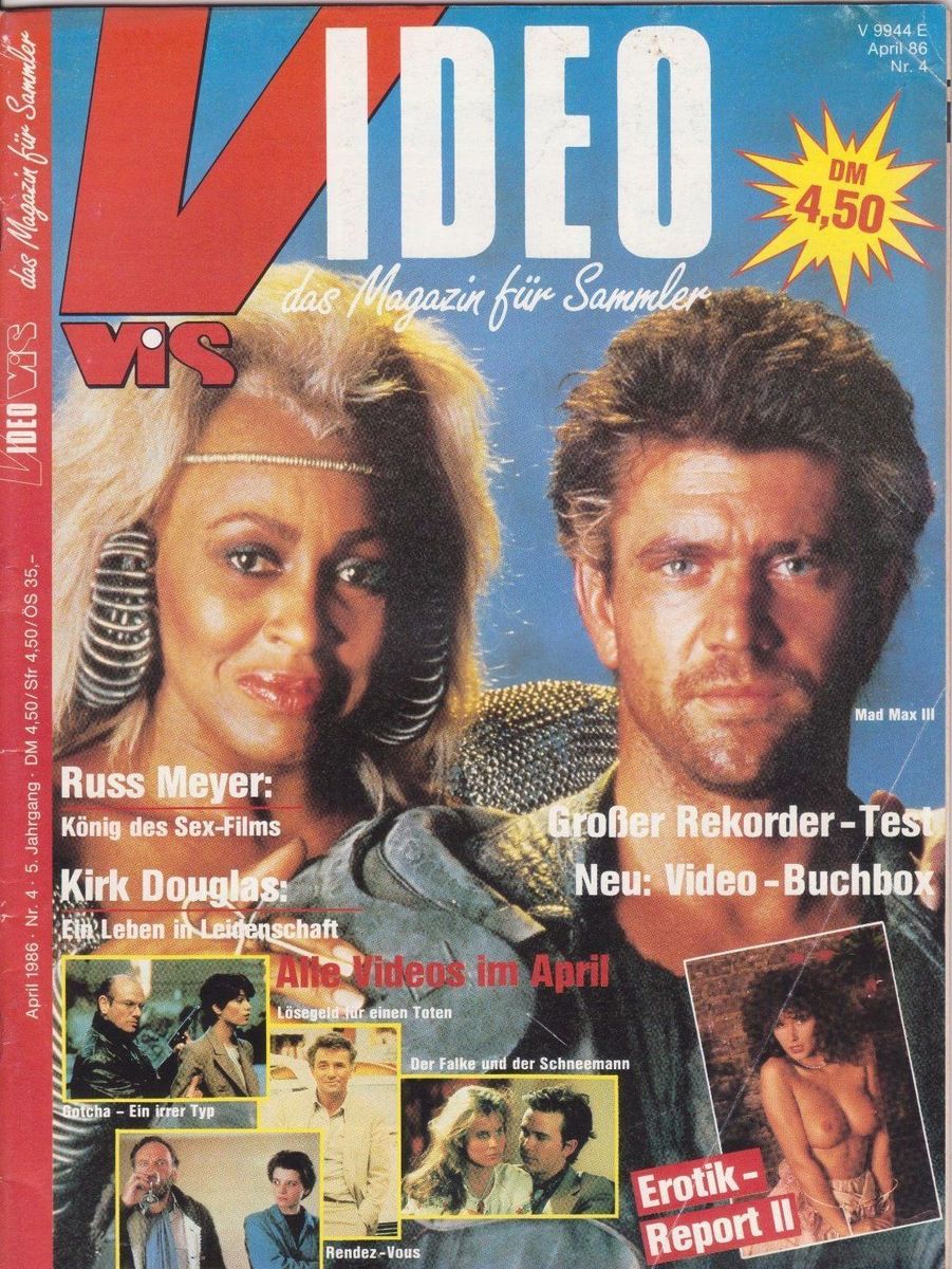 VIDEO VIS magazine side cover Issue 4 April 1986