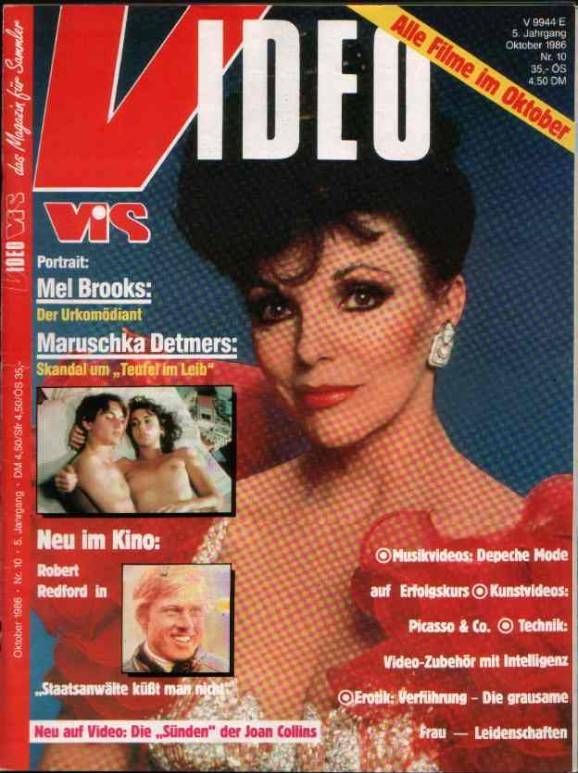 VIDEO VIS magazine side cover Issue 10 October 1986