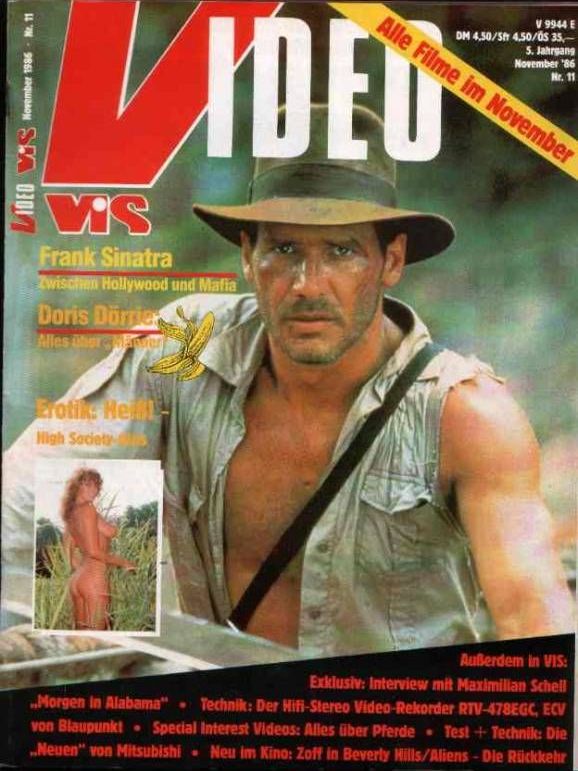VIDEO VIS magazine side cover Issue 11 November 1986