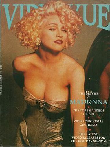 VIDEO VUE magazine side cover December 1990