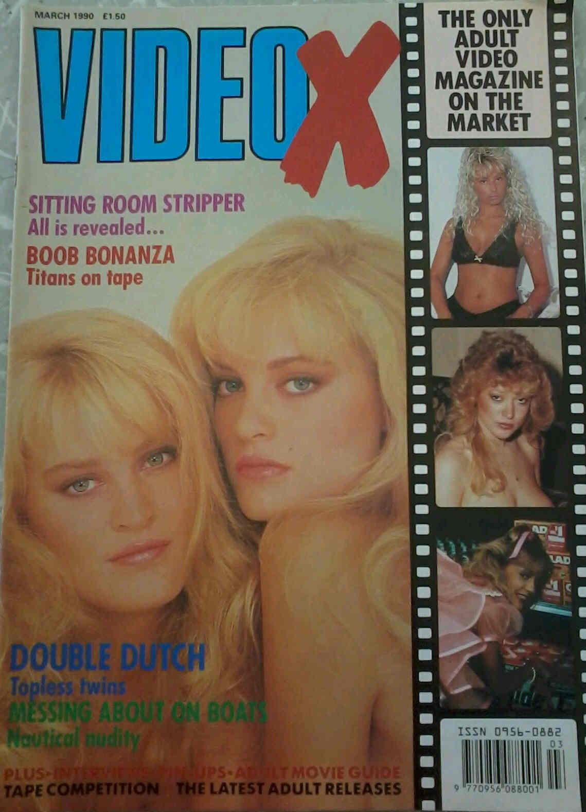 VIDEO X(UK) magazine side cover March 1990