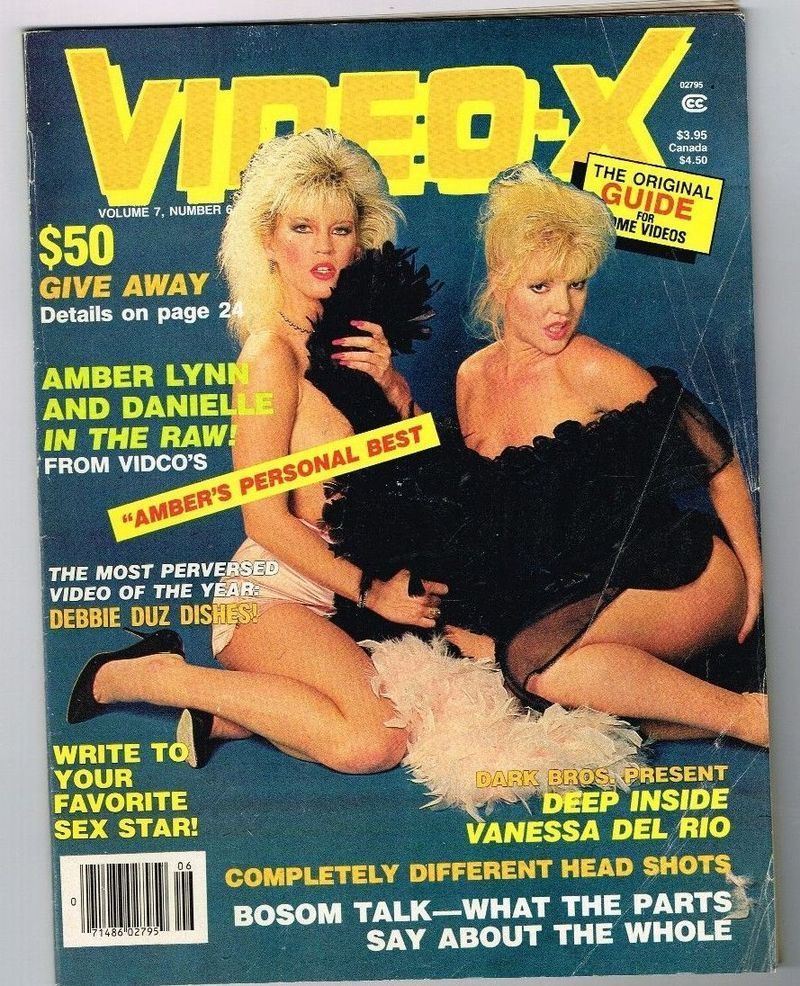 VIDEO-X magazine side cover  Vol 7 # 6  1986