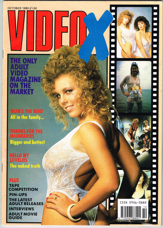 VIDEO X(UK) magazine side cover October 1989