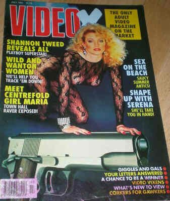 VIDEO X(UK) magazine side cover July 1991
