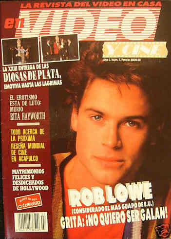 VIDEO Y CINE magazine side cover July 1987