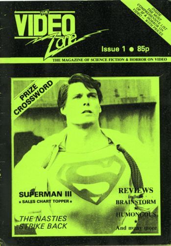 VIDEO ZONE magazine side cover Issue 1  1984