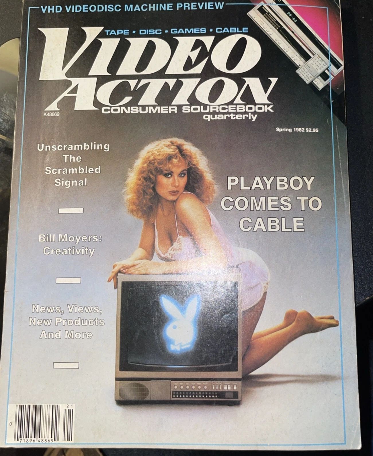 VIDEO ACTION magazine side cover Spring 1982