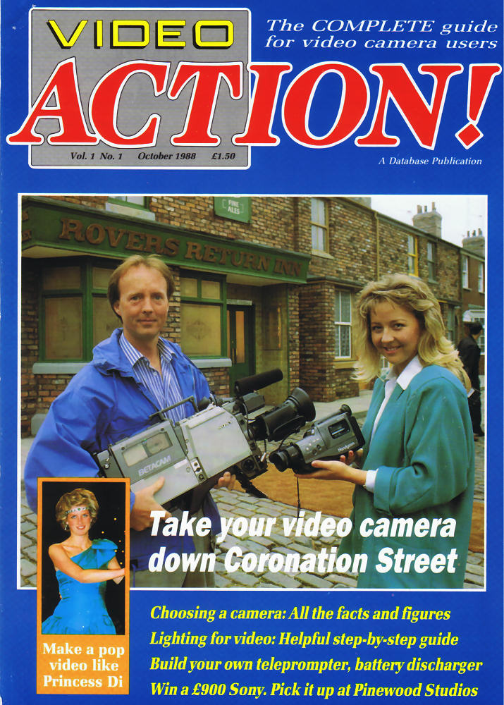 VIDEO ACTION magazine side cover October 1988
