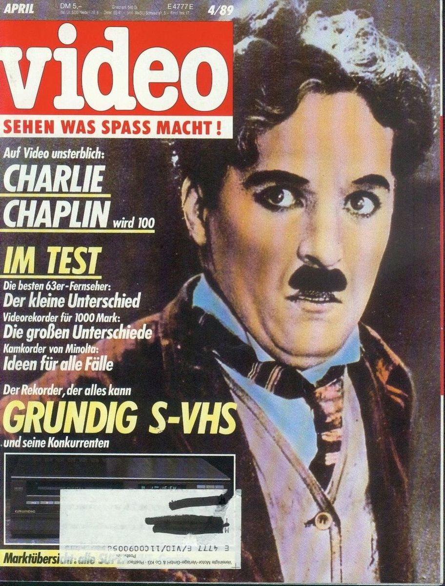 VIDEO magazine side cover April 1989
