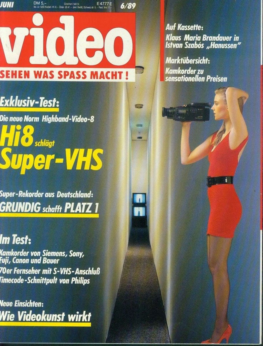 VIDEO magazine side cover June 1989