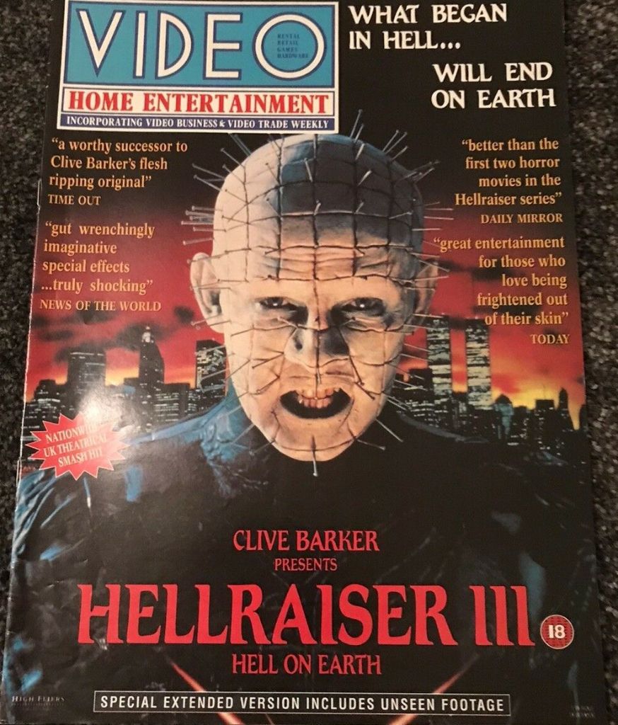 VIDEO HOME ENTERTAINMENT magazine side cover  Vol 2 No  20 15 May 1993