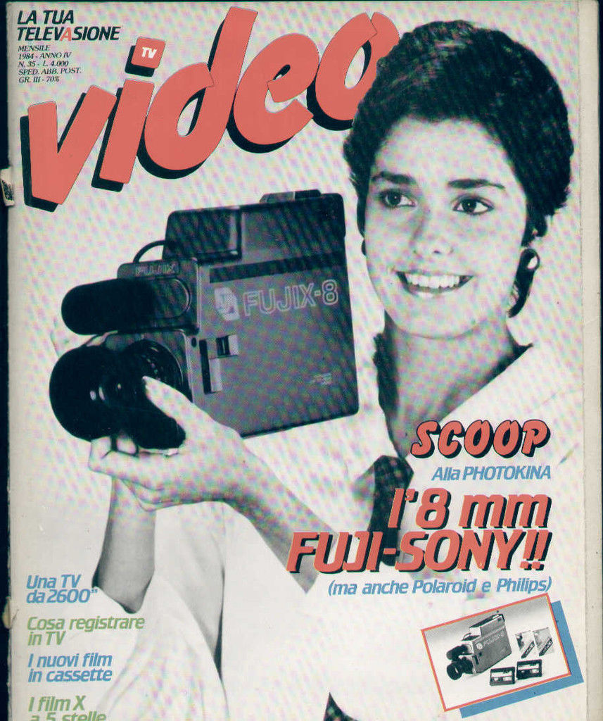 VIDEO (It) magazine side cover Issue 35  1984