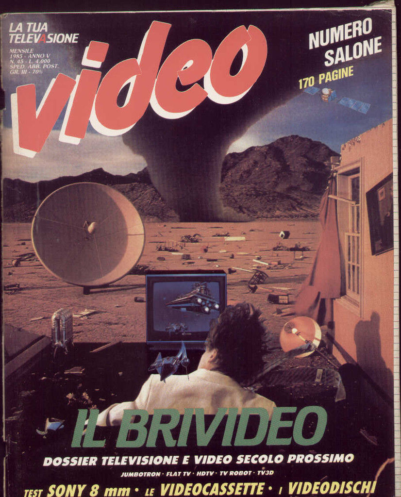 VIDEO (It) magazine side cover Issue 45  1985
