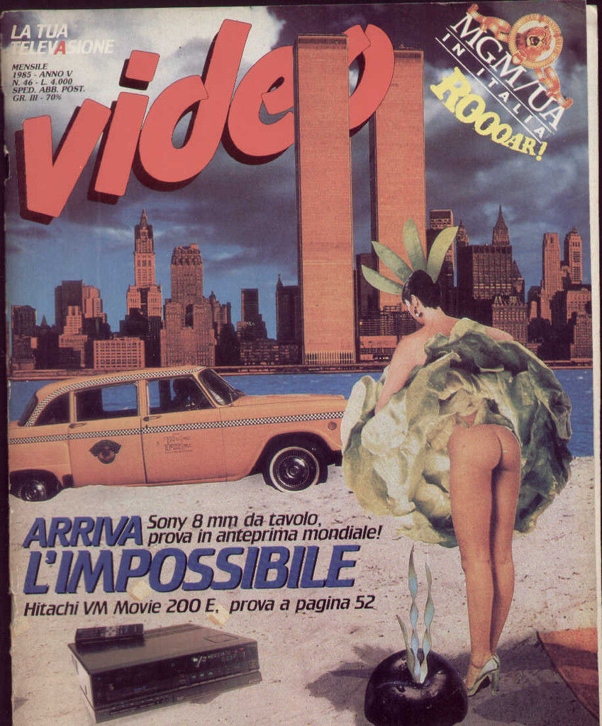 VIDEO (It) magazine side cover Issue 46  1985