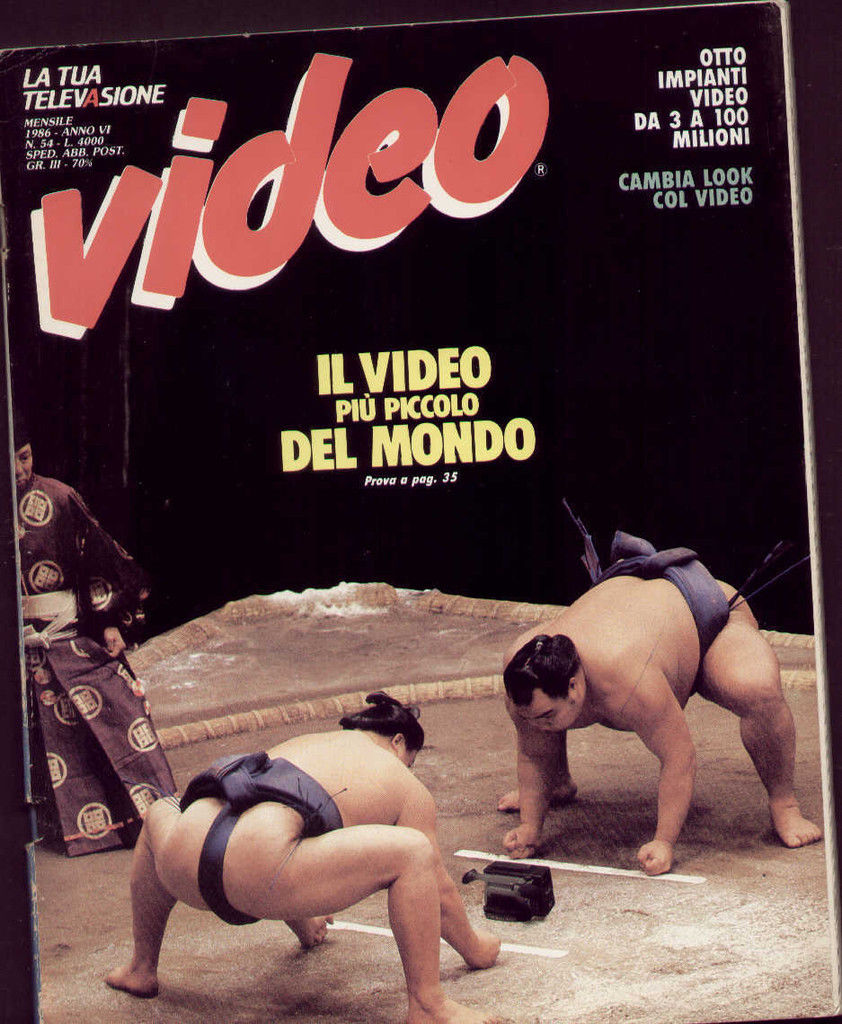 VIDEO (It) magazine side cover Issue 54  1986