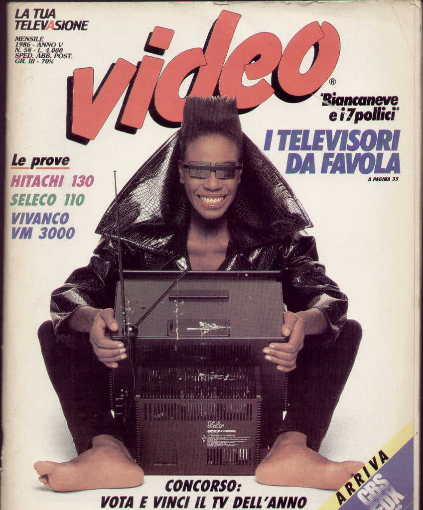 VIDEO (It) magazine side cover Issue 58  1986