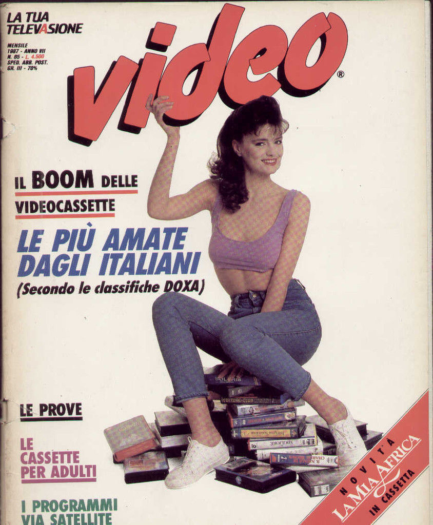 VIDEO (It) magazine side cover Issue 65  1987