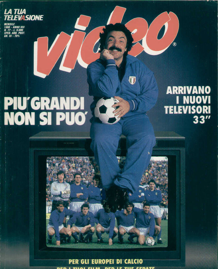 VIDEO (It) magazine side cover Issue 77  1988