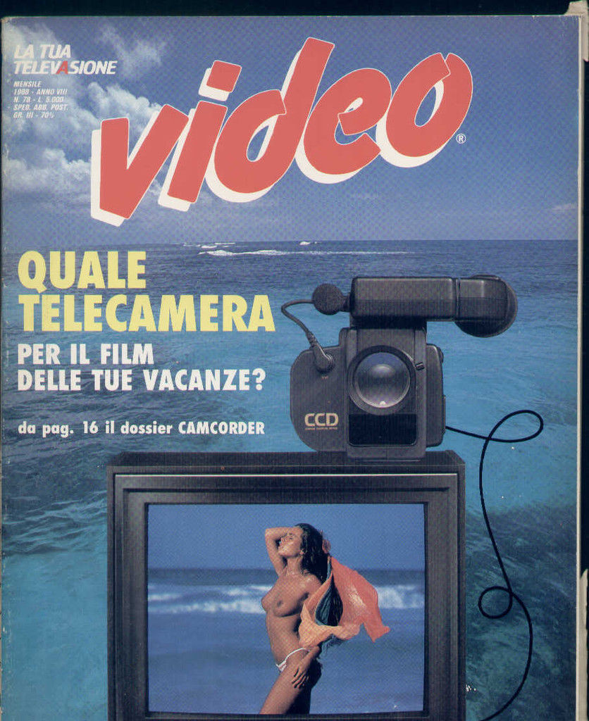 VIDEO (It) magazine side cover Issue 78  1988