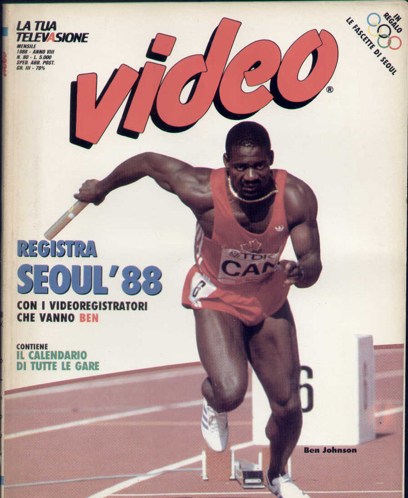 VIDEO (It) magazine side cover Issue 80  1988