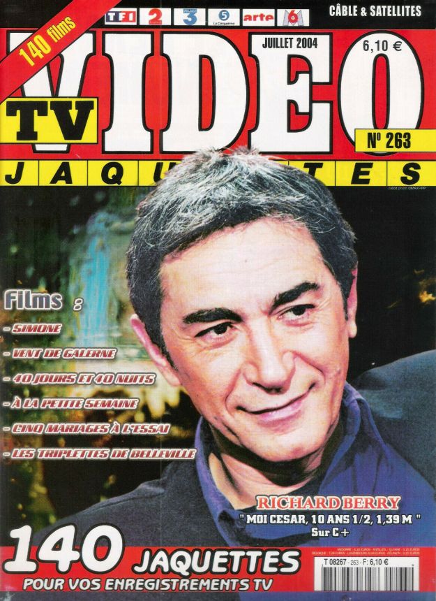 TV VIDEO JAQUETTES magazine side cover Issue 263  July 2004