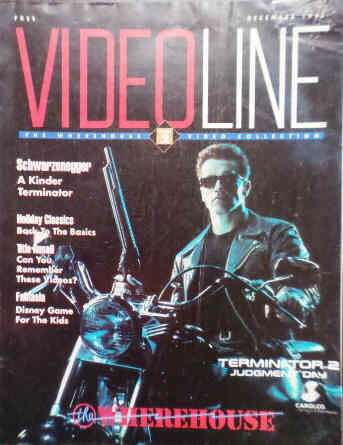 VIDEOLINE magazine side cover December 1991