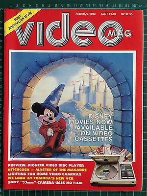 VIDEO MAG magazine side cover Issue 1  February/March 1982