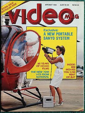 VIDEO MAG magazine side cover Issue 2  April/May 1982