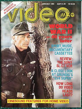 VIDEO MAG magazine side cover Issue 3  June/July 1982