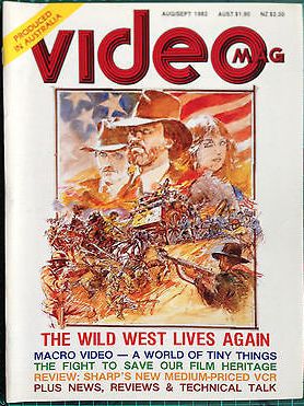 VIDEO MAG magazine side cover Issue 4  August/September 1982