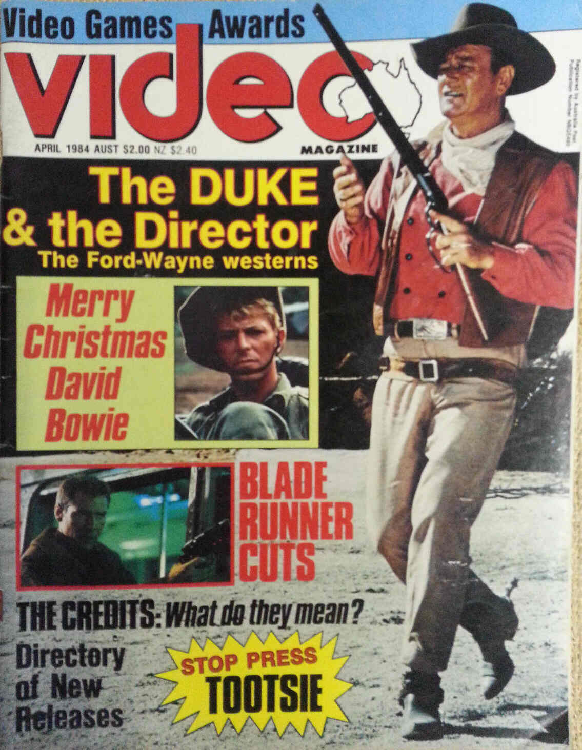 VIDEO MAGAZINE (AUSTRALIA) magazine side cover April 1984