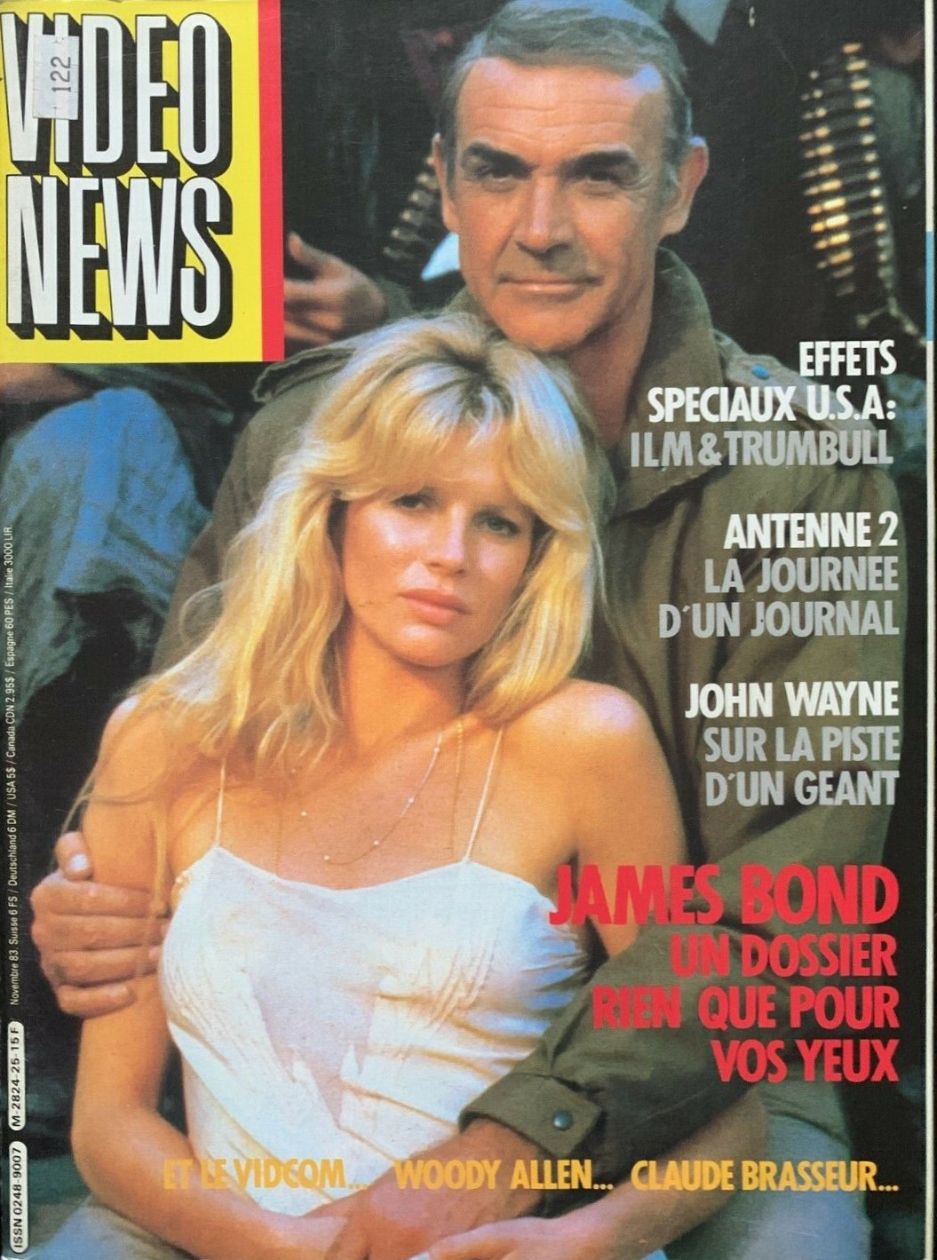 VIDEO NEWS magazine side cover Issue 25  November 1983