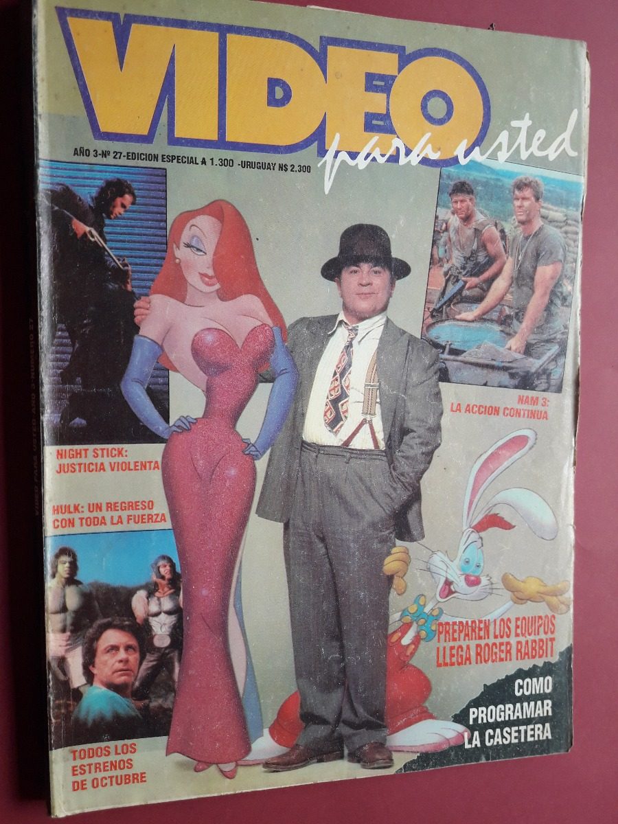 VIDEO PARA USTED magazine side cover Issue 27   1992